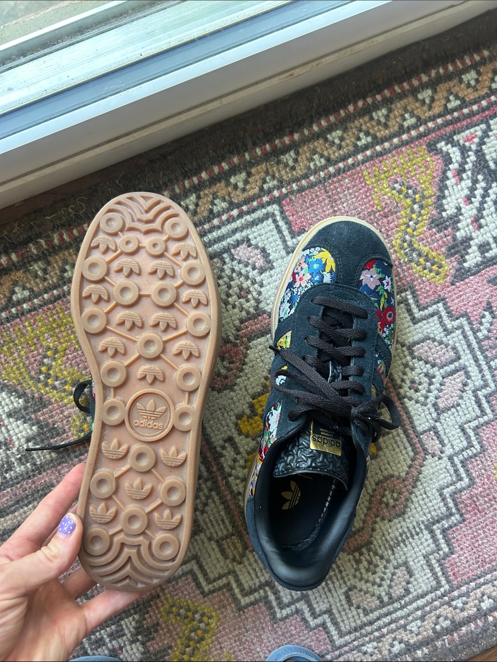 Adidas Gazelle Bold X Liberty London Shoes - Picture 5 of 7